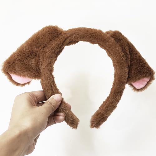Yaxaming Dalmatian Dog Ears Headband Animal Costume Hair Hoop