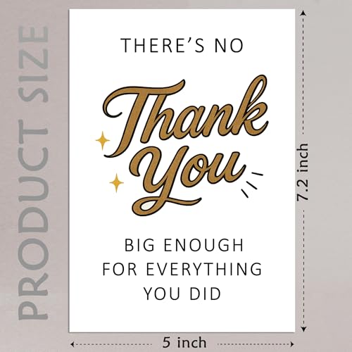 Cheerin Thank You Card with Envelope - 5x7 Inch Appreciation Card for All Occasions