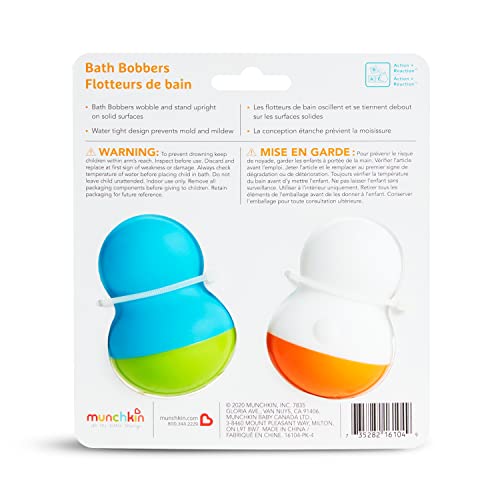 Munchkin Bath Bobbers Polar Bear & Penguin 2-Pack Baby Bath Toy
