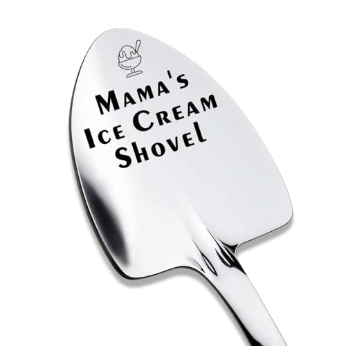 Borhmty Engraved Stainless Steel Ice Cream Spoon Gift for Mom