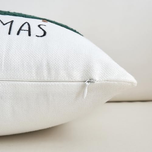 ONWAY Christmas Tree Lumbar Pillow Cover, 12x20 Inch Holiday Cushion Case