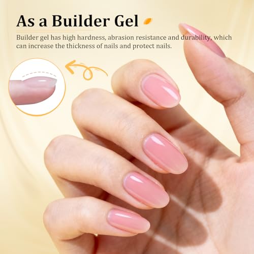JODSONE 3-in-1 Clear Builder Gel 15g - Nail Strengthening Base & Thickening Solution