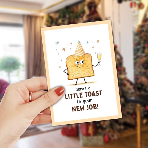 New Job Card and Keychain Gift Set - Congratulations Farewell Present