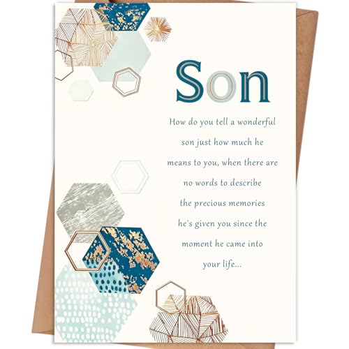Son Birthday Card MM-466 - Heartfelt Gift for Adult Son