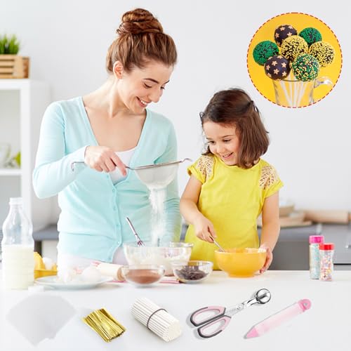 SULICRE 302-Piece Cake Pop Making Kit - Pink Decorating Pen & Scooper