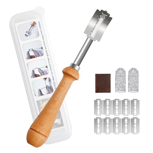 Bread Lame Scoring Tool with 10 Razor Blades for Artisan Baking
