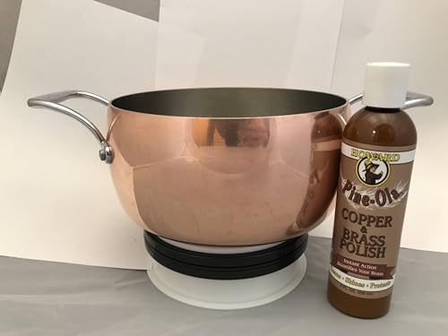 Howard Pine-Ola Copper & Brass Polish, 8 Ounce - Fast-Acting Shine