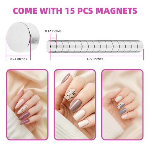 Yaya Acrylic False Nail Clipper with Length Measurement Magnets