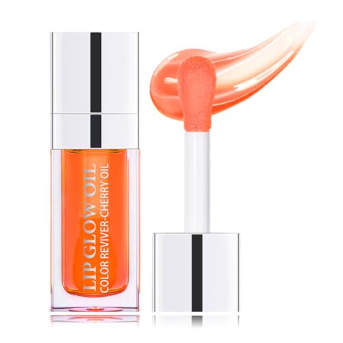 XTJXTJ Hydrating Lip Glow Oil - Moisturizing Lip Tint & Gloss 004 Coral