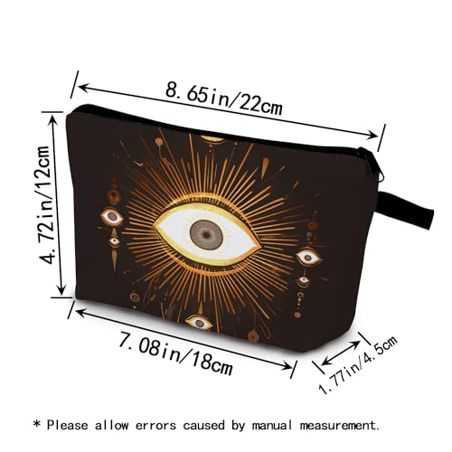 Evil Eye Cosmetic Bag Small Makeup Pouch Cute Toiletry Organizer