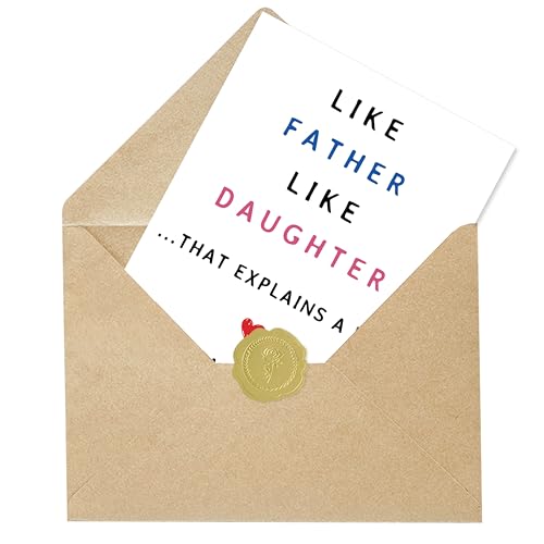 Funny Father's Day Card from Daughter - Like Father Like Daughter ZN-511