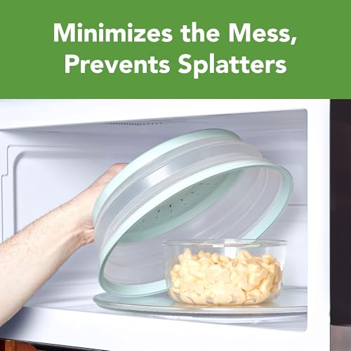 Tovolo Collapsible Microwave Splatter Cover 10.5 Inch Medium Blue Haze