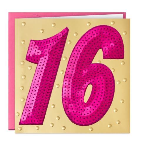 Hallmark 16th Birthday Card for Her - Seriously Sweet Design
