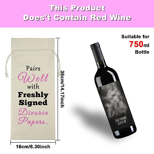 Inspirational Divorce Wine Bag for Men and Women - New Beginnings Gift
