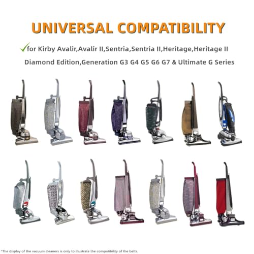 Kirby Vacuum Cleaner Replacement Belts 301291 - Wide Compatibility
