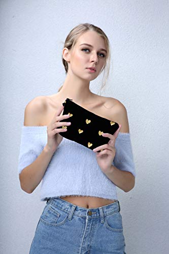 Deanfun Small Waterproof Makeup Bag and Cosmetic Zipper Pouch