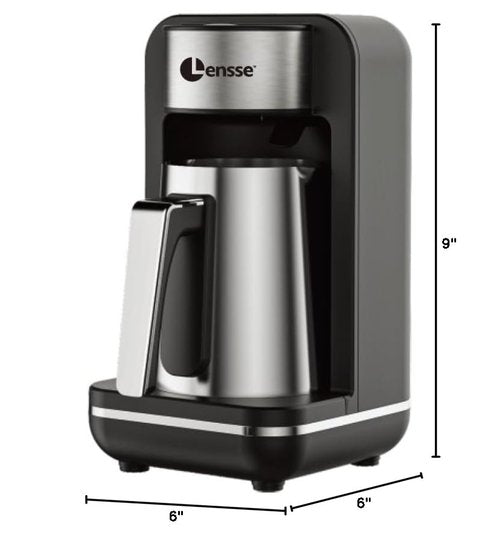 Lensse Turkish Coffee Maker - 1 to 4 Cup Brewing Capacity for Delicious Turkish & Greek Coffee