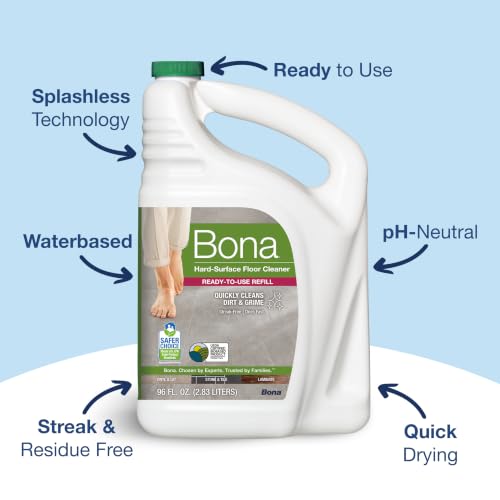 Bona Multi-Surface Floor Cleaner Refill, Unscented - 128 oz