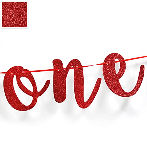 Strawberry Sweet One Banner for 1st Birthday Party Decor
