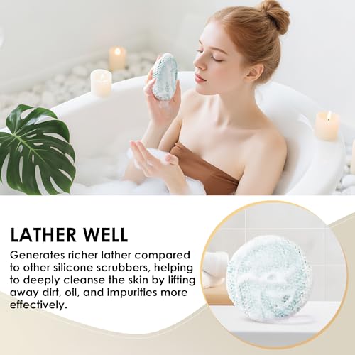 INNERNEED 2-in-1 African Exfoliating Net Sponge and Silicone Body Brush