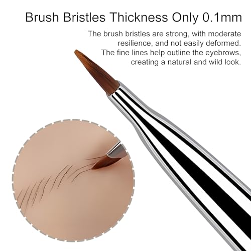 Kootinn Duo Eyebrow Brush Set Angled Brush and Spoolie 5 Pcs