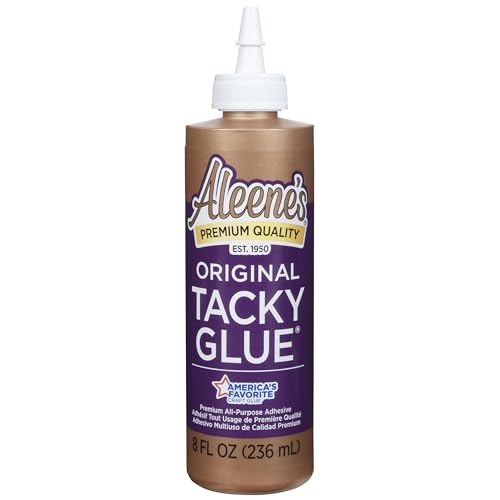 Aleene's All Purpose Tacky Glue 8 Fl Oz - Clear Flexible Craft Adhesive