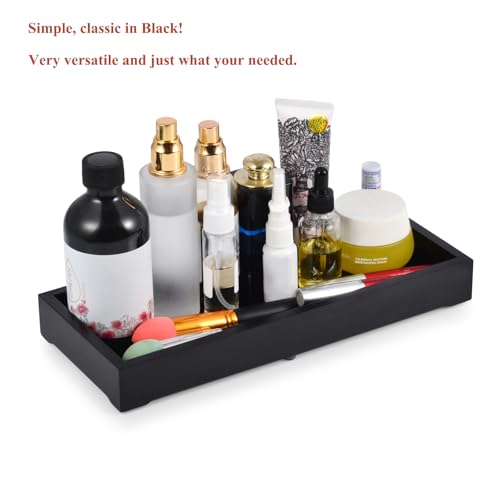Acacia Wood Storage Tray with Soap Dish - Multi-Purpose Organizer