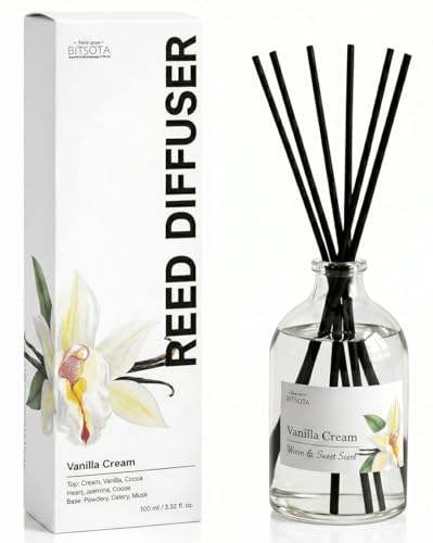 Reed Diffuser Set with Glass Bottle & Sticks - Long Lasting Aroma