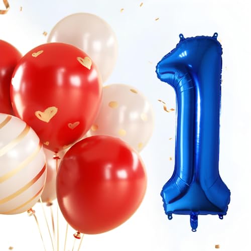 40 Inch Dark Blue Number 8 Foil Balloon for Birthday Parties