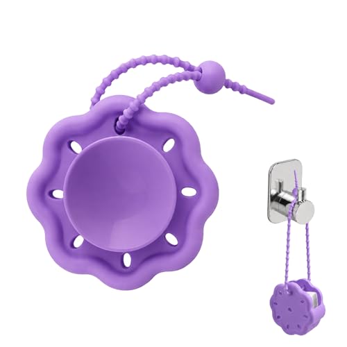 NEDLEDK Silicone Shower Steamer Holder - Adjustable Hanging Tray (Purple)
