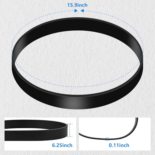 3-Pack Replacement Vacuum Belts for Bissell Style 7, 9, 10, 12, 14