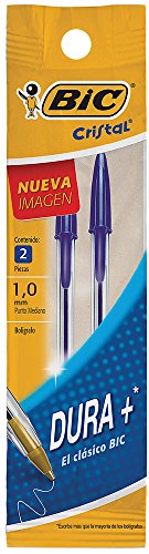 BIC Cristal Blue Medium Point Ball Pens - 2-Pack