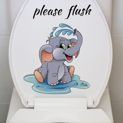 Funny Toilet Stickers Decals - Waterproof Bathroom Wall Art