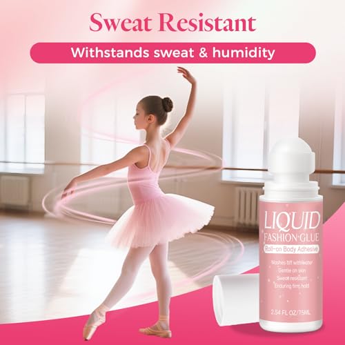 Vigorder Body Adhesive for Clothing, Sweat Resistant & Long Lasting Glue (2.54 Fl Oz)