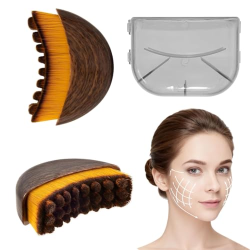 NOVWEE Lymphatic Contour Face Brush for Jawline Sculpting and Puffiness