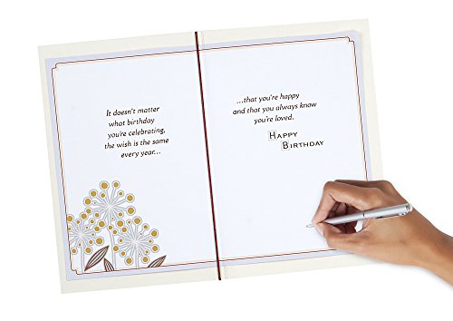 Hallmark Birthday Card for Son - For You, Son - Flowers Design with Gems