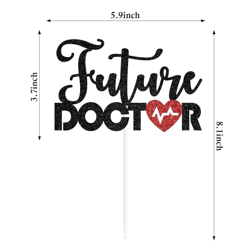 Future Doctor Cake Topper for Medical School Graduation