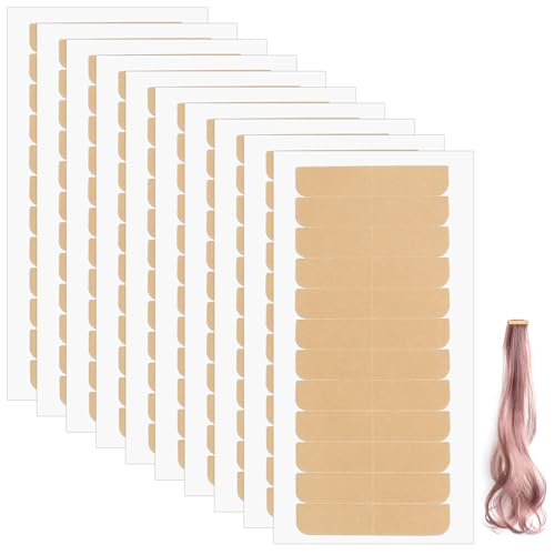 Tucnoeu 120pcs Double Sided Hair Extension Tape Invisible Replacement Glue