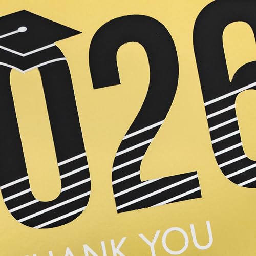 Hallmark Graduation Thank You Cards, Class of 2026, 40 Pack