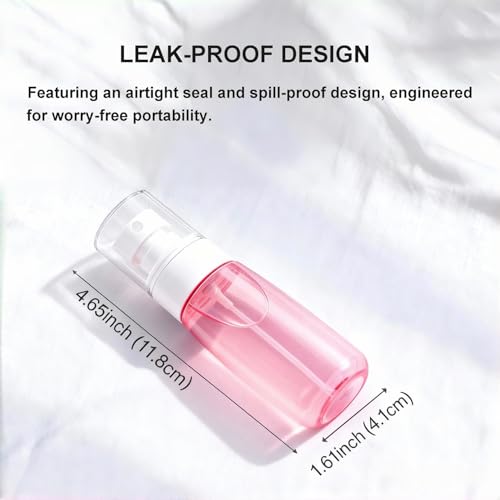 Vonpri Travel Spray Bottles 2oz TSA Approved Fine Mist 3-Pack