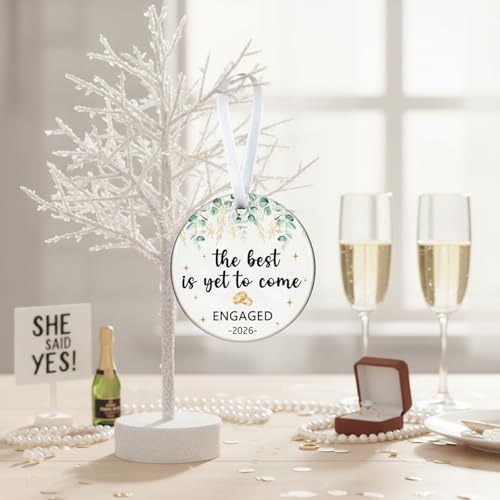 Engaged Ornament for Couples | First Christmas Gift 2026