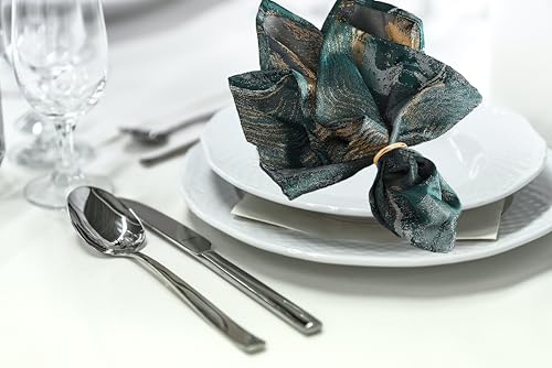 10 Pcs Gold Stainless Steel Napkin Rings - Elegant Table Decor