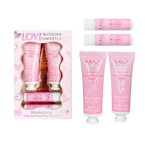 iBi Makeup 4-Piece Vegan Lip Balm and Hydrating Hand Cream Set