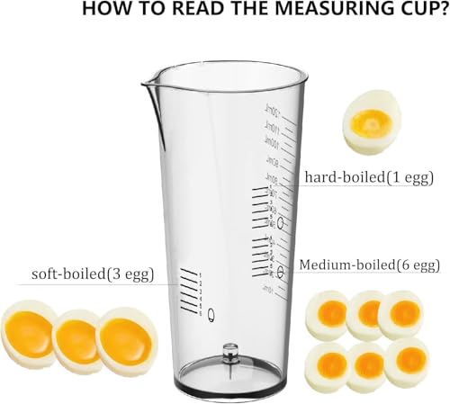 Evoloop Measuring Cup for Egg Cooker – 8 Oz with Precise Water Lines