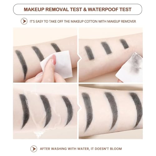 O'CHEAL Waterproof Black Eyebrow Pencil with Spoolie Brush