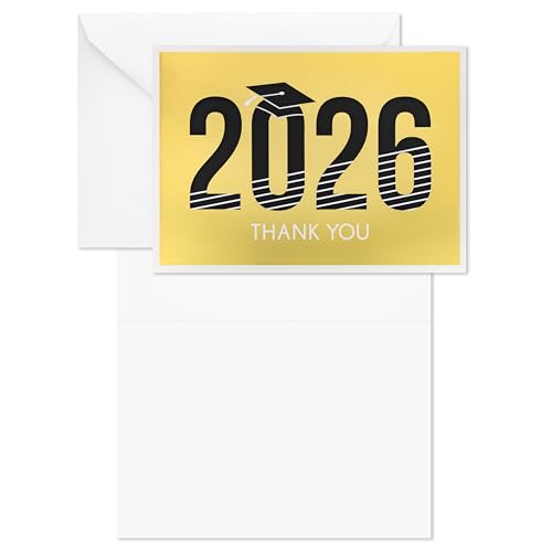 Hallmark Graduation Thank You Cards, Class of 2026, 40 Pack