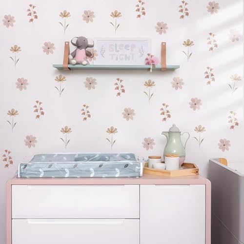 Boho Watercolor Nursery Wall Stickers - 4 Removable Decals