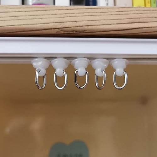 Shower Curtain Accessories Set - 50 Hooks & 50 Gliders