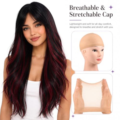 4-Pack Ultra-Thin Breathable Wig Caps Beige Stretchy Stocking Caps