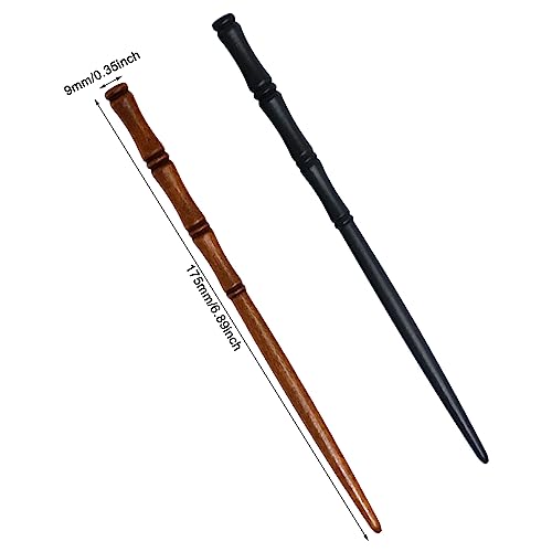 Honbay 6PCS Retro Wooden Hair Sticks - Bamboo Shape Hair Chopsticks